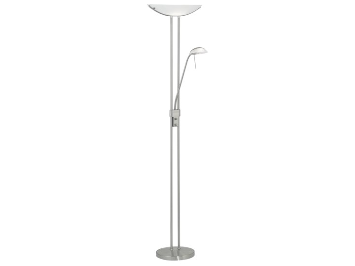 EGLO 85971 - Lampa podłogowa BAYA 1xR7s/230W+1xG9/33W matowa nikiel/satyna Szkło Lampa do czytania Metal Styl Klasyczny