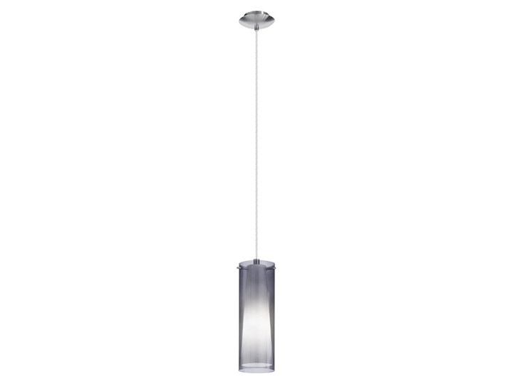 EGLO 90304 - Lampa wisząca PINTO NERO 1 x E27/60W przyciemnione szkło Lampa z kloszem Metal Kolor Szary