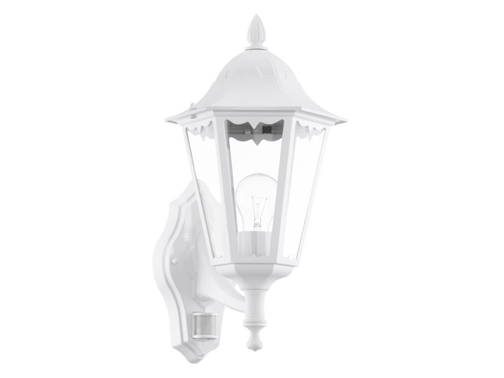 Eglo 93447 - Kinkiet zewnętrzny z czujnikiem ruchu NAVEDO 1xE27/60W/230V Kolor Biały Kinkiet ogrodowy Kategoria Lampy ogrodowe
