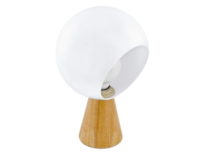 Eglo 98278 - Lampa stołowa MAMBLAS 1xE27/60W/230V Lampa z kloszem Kolor Beżowy Wysokość 31 cm Kolor Biały