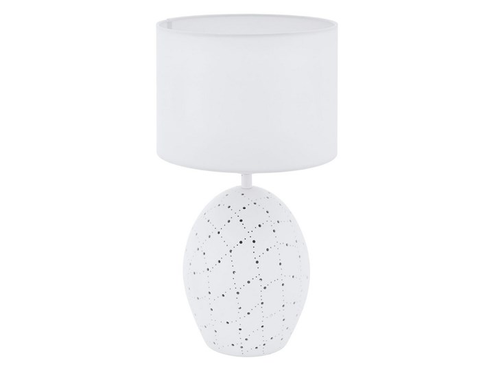 Eglo 98382 - Lampa stołowa MONTALBANO 1xE27/60W/230V + 1xE27/7W Wysokość 48 cm Lampa z abażurem Kolor Biały