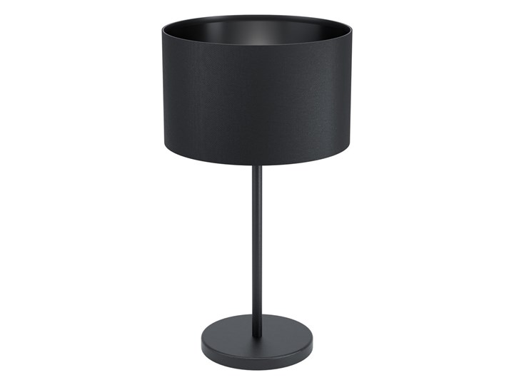 Eglo 99045 - Lampa stołowa MASERLO 1xE27/40W/230V Lampa z abażurem Wysokość 42 cm Kolor Czarny
