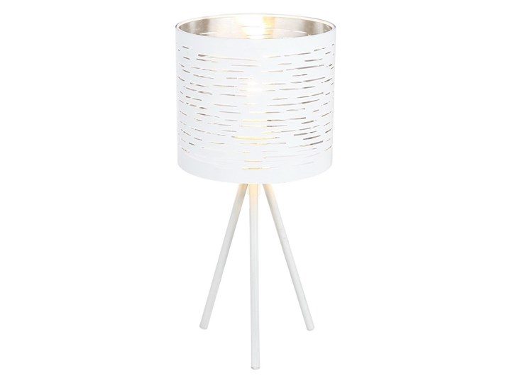 Globo 15341T - Lampa stołowa BARCA 1xE14/15W/230V Wysokość 35 cm Lampa z abażurem Kolor Biały Lampa trójnóg Kategoria Lampy stołowe