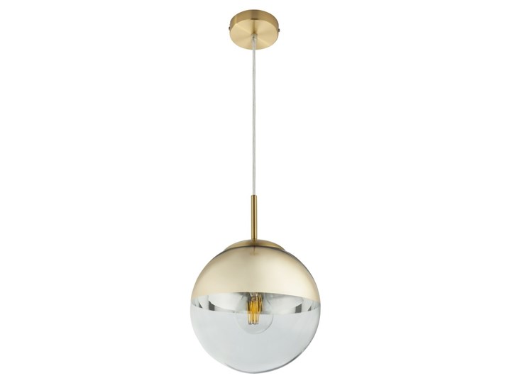 GLOBO 15855 - Żyrandol na lince VARUS 1xE27/40W/230V Lampa kula Metal Lampa z kloszem Szkło Kolor Złoty