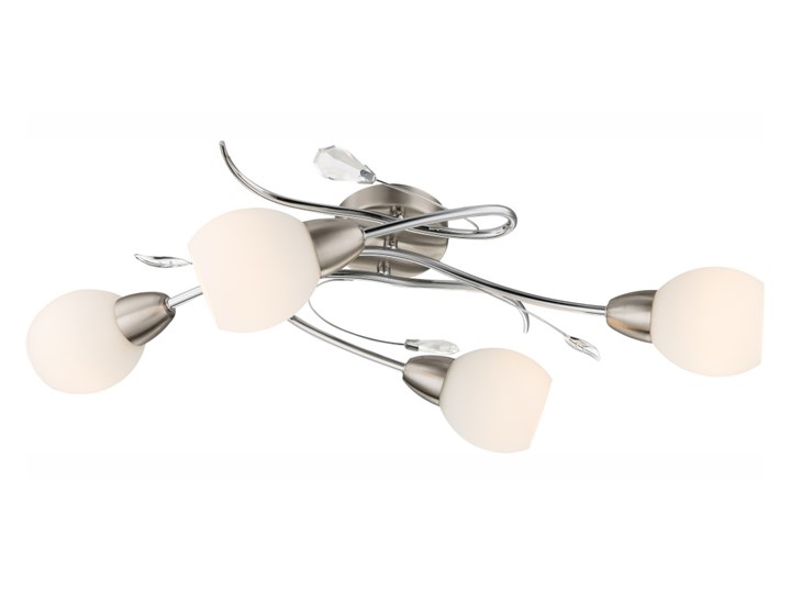 Globo 60209-4 - Lampa sufitowa LILLY 4xE14/40W/230V Styl Nowoczesny Szkło Metal Kolor Biały