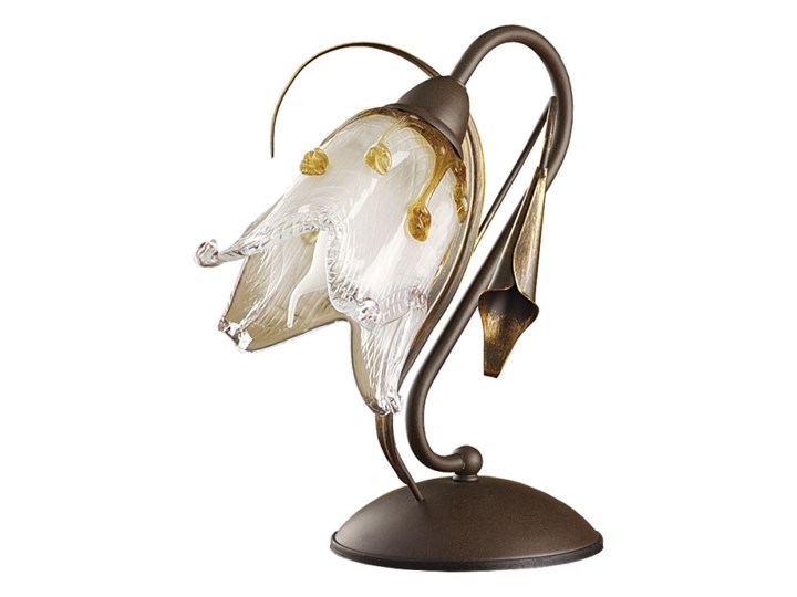Jupiter 713 - PA L - Lampa stołowa PALOMA 1xE14/40W/230V Kolor Brązowy Wysokość 28 cm Lampa dekoracyjna Styl Rustykalny