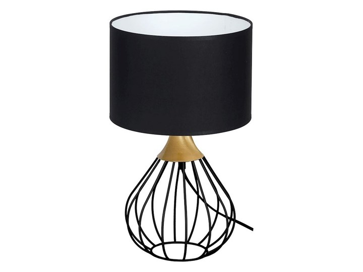 Lampa stołowa KANE 1xE27/60W/230V Wysokość 42 cm Lampa z abażurem Kolor Czarny