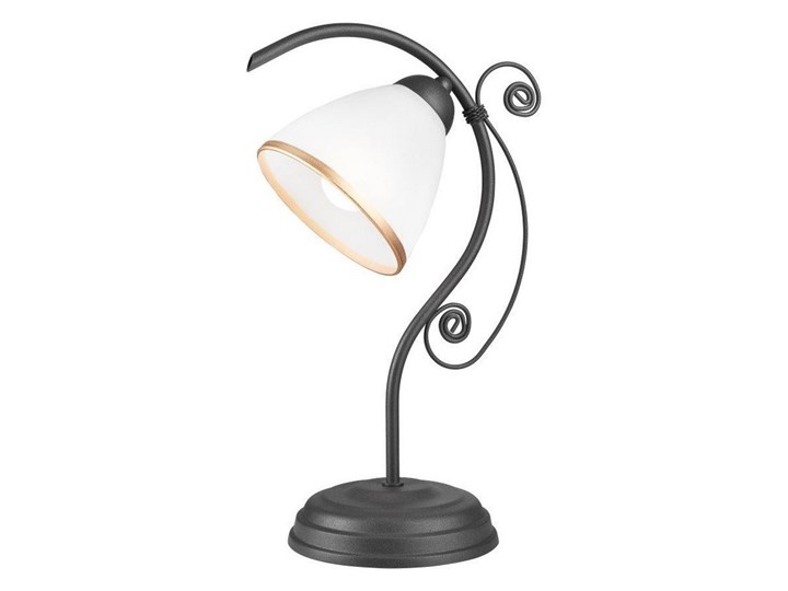 Lampa stołowa RETRO II 1xE27/60W/230V antracyt Lampa z kloszem Wysokość 39 cm Kolor Czarny
