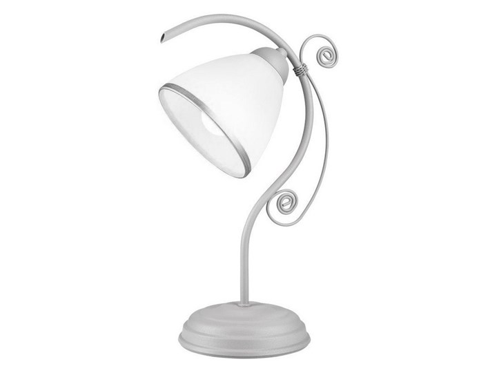 Lampa stołowa RETRO II 1xE27/60W/230V srebrna Lampa z kloszem Wysokość 39 cm Kolor Srebrny Kategoria Lampy stołowe