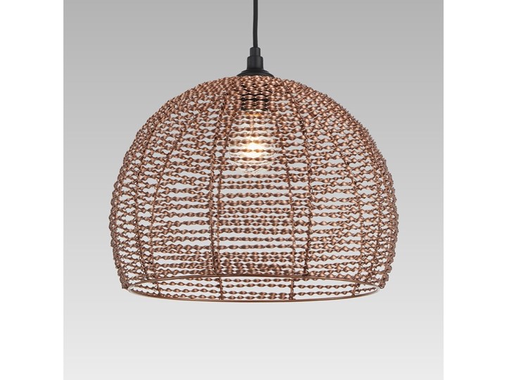 Prezent 64364 - Żyrandol SCELETON 1xE27/60W/230V Metal Lampa z abażurem Kolor Brązowy