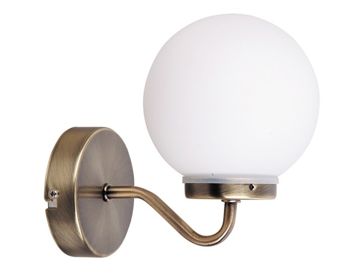 Rabalux 1302 - Kinkiet łazienkowy TOGO 1xE14/40W/230V Szkło Metal Kolor Biały
