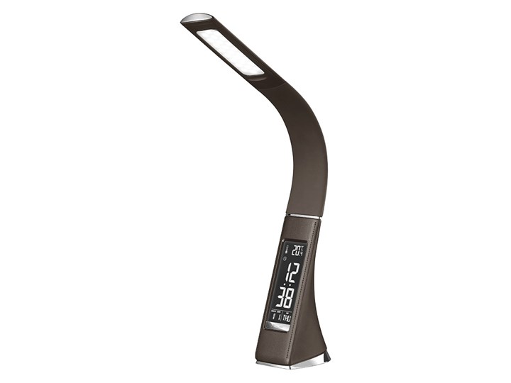 Solight WO46-H - LED Lampa stołowa ściemnialna z wyświetlaczem LED/6W/230V brązowy Wysokość 30 cm Lampa LED Kategoria Lampy stołowe