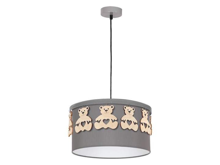Żyrandol dziecięcy na lince BEAR 1xE27/60W/230V Tkanina Metal Kategoria Lampy wiszące