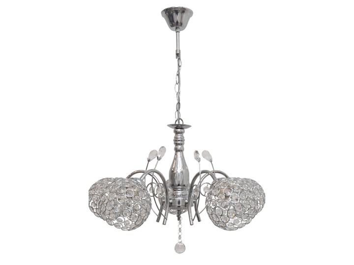 Żyrandol kryształowy na łańcuchu FLORALA 5xE27/60W/230V Kategoria Lampy wiszące Metal Styl Nowoczesny