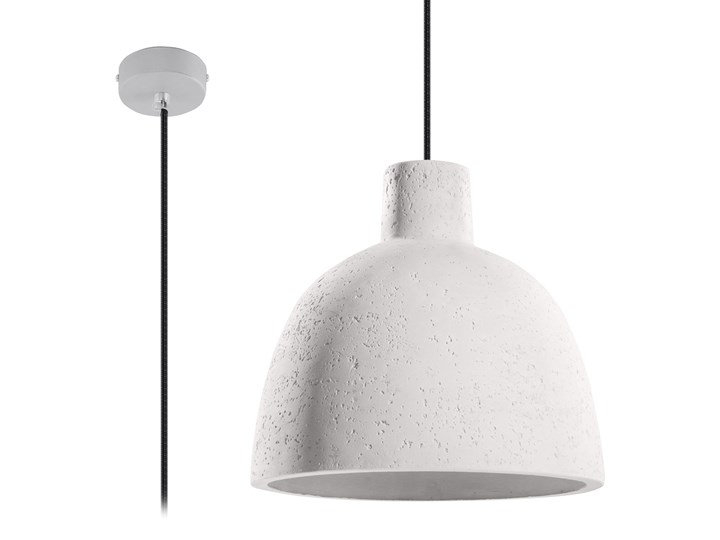 Żyrandol na lince DAMASO 1xE27/60W/230V Lampa z kloszem Beton Ilość źródeł światła 1 źródło Funkcje Brak dodatkowych funkcji