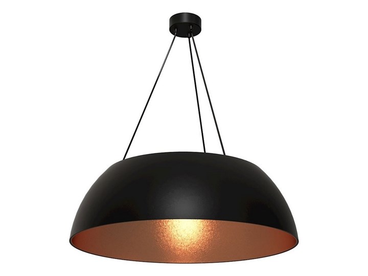 Żyrandol na lince MORGAN 3xE27/60W/230V Lampa z kloszem Metal Tworzywo sztuczne Kolor Czarny
