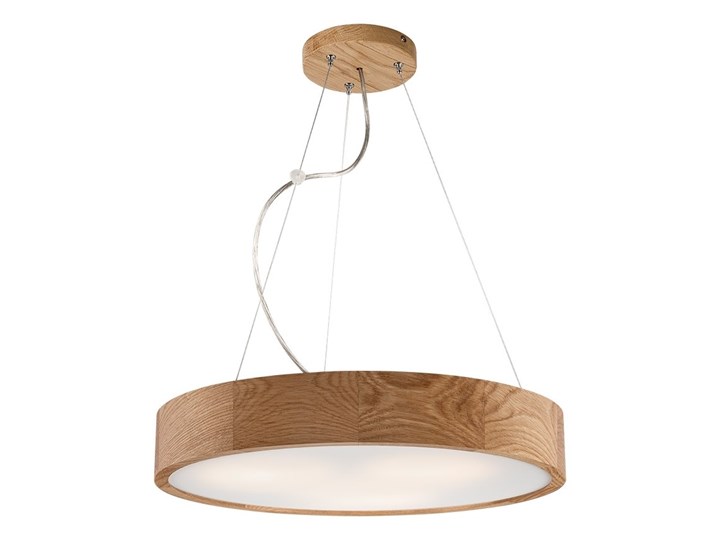 Żyrandol na lince OAK 2xE27/60W/230V dub ø 37 cm Metal Kolor Brązowy Drewno Szkło Ilość źródeł światła 1 źródło