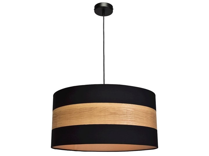 Żyrandol na lince TERRA 1xE27/60W/230V Kolor Brązowy Drewno Tkanina Metal Kategoria Lampy wiszące
