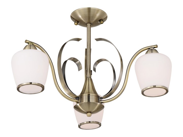 Żyrandol OPERA 3xE27/60W/230V Metal Szkło Kolor Biały
