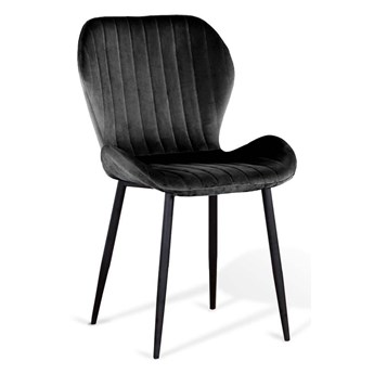 Krzesło tapicerowane czarne • ART223C •