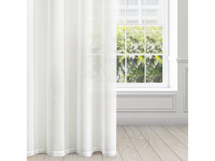Firana TIA z gładkiego woalu 300 X 250 cm - Eurofirany.com.pl Poliester 300x250 cm Typ Firany gotowe