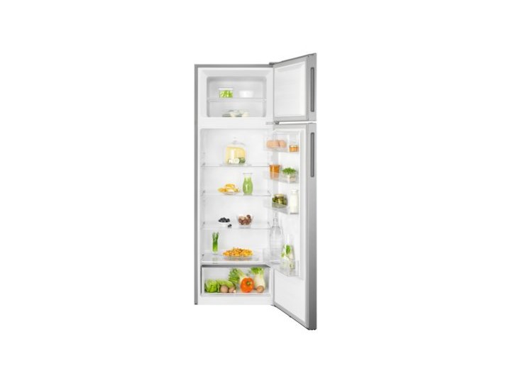 Lodówka ELECTROLUX LTB1AF28U0 Srebrna Wysokość 161 cm Kolor Srebrny Jednodrzwiowe Szerokość 55 cm Położenie zamrażalnika Na górze