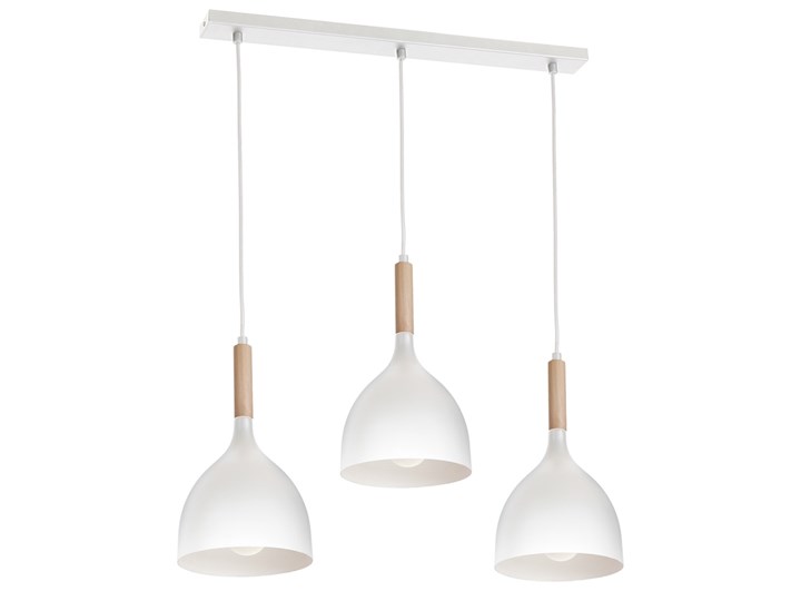 Żyrandol na lince NOAK WOOD 3xE27/60W/230V Drewno Metal Ilość źródeł światła 3 źródła