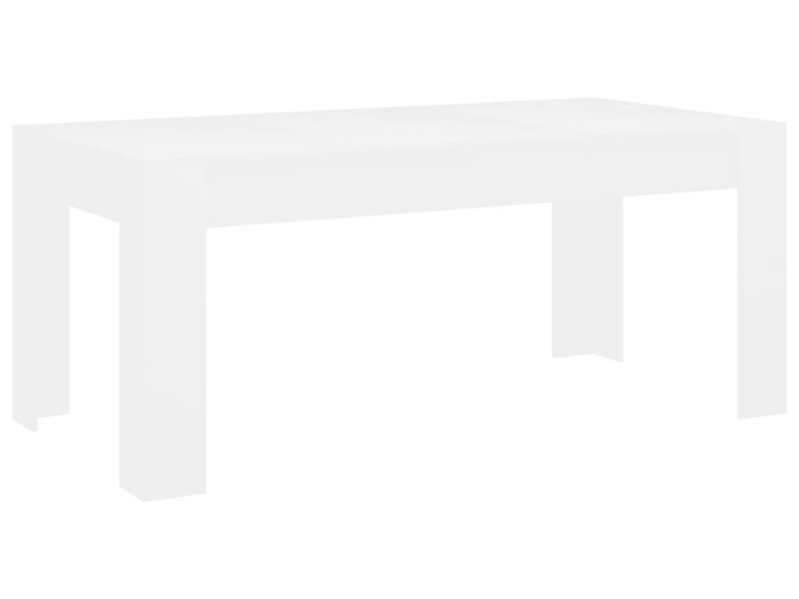 vidaXL Stół jadalniany, biały, 180x90x76 cm, płyta wiórowa Długość 180 cm Rozkładanie Pomieszczenie Stoły do kuchni