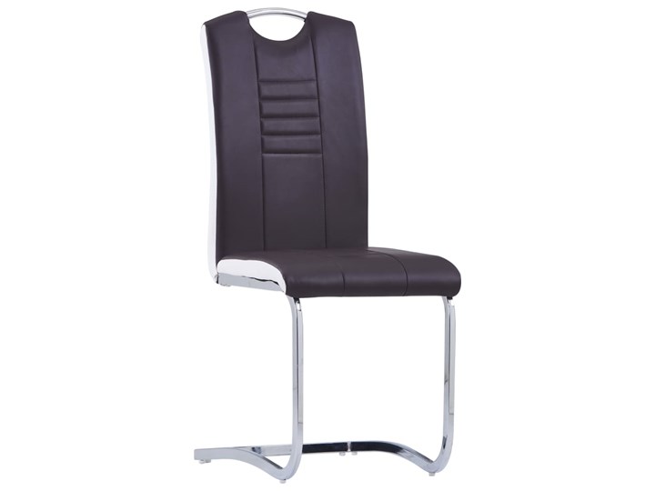 vidaXL 5-częściowy zestaw jadalniany, obity sztuczną skórą, brązowy Kategoria Stoły z krzesłami