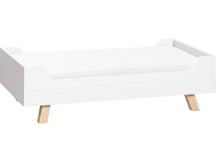 Łóżeczko 70x140 Drewno Łóżeczka drewniane Kolor Biały Rozmiar materaca 70x140 cm