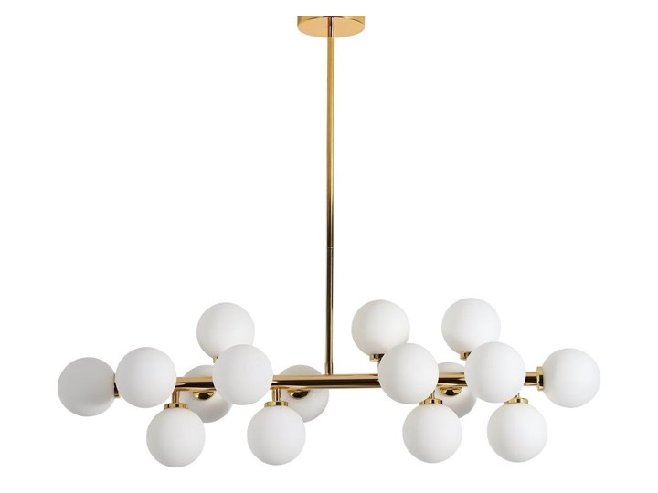 Lampa wisząca Petrica Złoto Lampa z kloszem Lampa z abażurem Szkło Stal Metal Funkcje Brak dodatkowych funkcji