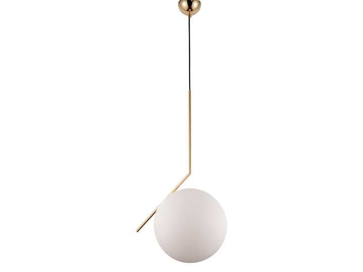 NOWOCZESNA LAMPA WISZĄCA MOSIĘŻNA SORENTO D30 Lampa z abażurem Szkło Mosiądz Lampa z kloszem Metal Styl Nowoczesny