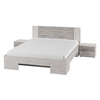 Łóżko + stoliki nocne 160x200 VERA VE81 canyon arctic pine