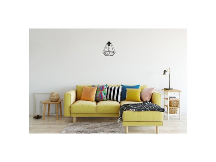 Lampa Wisząca Pojedyncza Styl Loft Czarna Funkcje Brak dodatkowych funkcji Lampa druciana Metal Lampa z kloszem Ilość źródeł światła 1 źródło