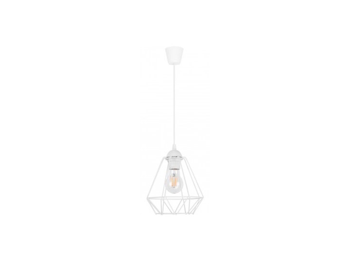 Lampa Wisząca Pojedyncza Styl Loft Czarna Lampa druciana Metal Lampa z kloszem Kolor Czarny