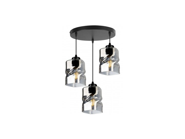 Nowoczesna Lampa Wisząca LED ze Szklanymi Kloszami Szkło Metal Lampa z kloszem Styl Nowoczesny