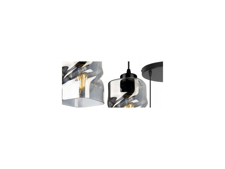 Nowoczesna Lampa Wisząca LED ze Szklanymi Kloszami Metal Szkło Lampa z kloszem Pomieszczenie Przedpokój