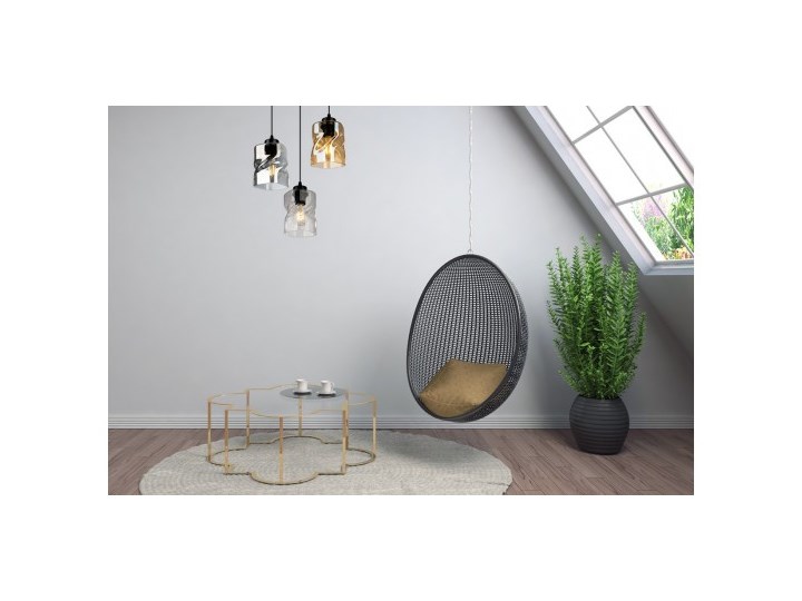 Nowoczesna Lampa Wisząca LED ze Szklanymi Kloszami Funkcje Brak dodatkowych funkcji Metal Lampa z kloszem Szkło Pomieszczenie Przedpokój