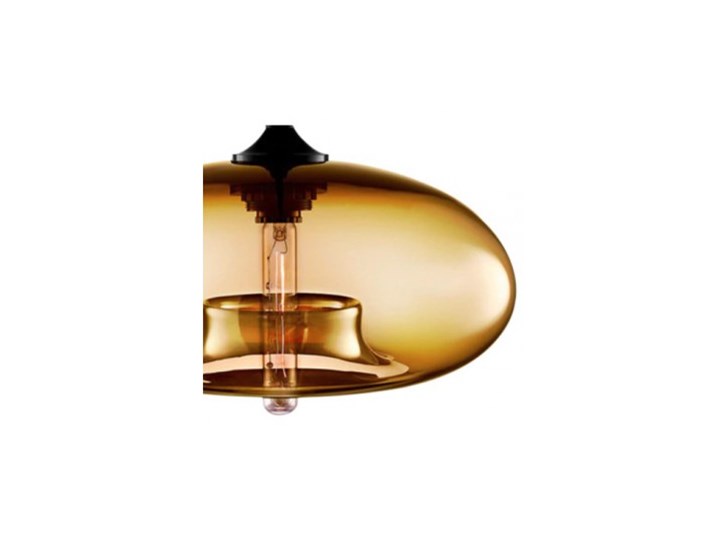 Designerska Lampa Wisząca Pojedyncza ze Szklanym Kloszem Lampa z kloszem Szkło Styl Nowoczesny Metal Kategoria Lampy wiszące