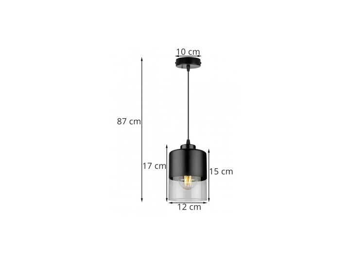Lampa Wisząca Pojedyncza Nowoczesna z Regulacją Lampa LED Kategoria Lampy wiszące Szkło Metal Lampa z kloszem Styl Nowoczesny