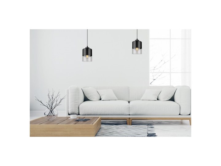 Lampa Wisząca Pojedyncza Nowoczesna z Regulacją Lampa z kloszem Lampa LED Metal Kategoria Lampy wiszące Szkło Kolor Szary