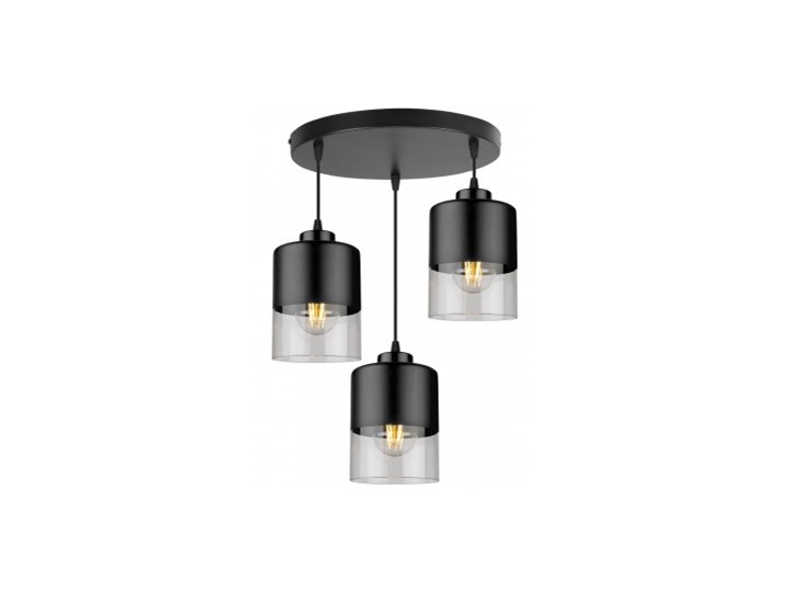 Lampa Wisząca Nowoczesna ze Szklanymi Kloszami z Metalu Szkło Kolor Szary Lampa z kloszem Kategoria Lampy wiszące