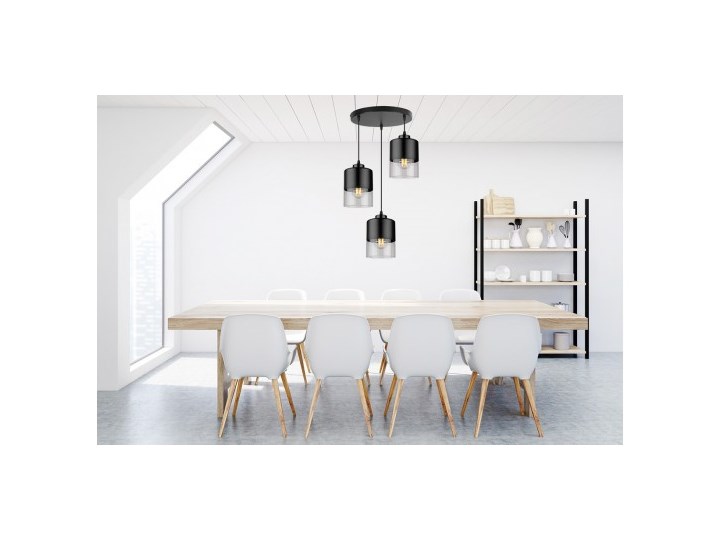 Lampa Wisząca Nowoczesna ze Szklanymi Kloszami z Metalu Lampa z kloszem Szkło Funkcje Brak dodatkowych funkcji