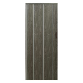 Drzwi harmonijkowe 008P-80-64 dąb grafit mat 80 cm