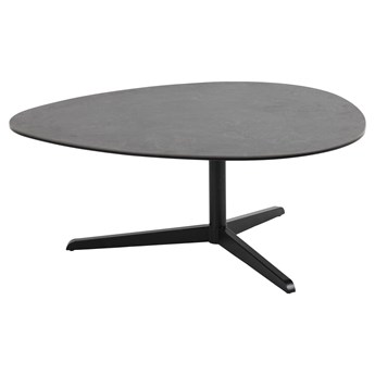 Designerski stolik do salonu z ceramicznym blatem Barnsley L czarny