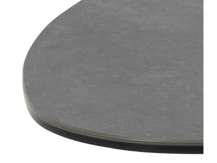 Ceramiczna ława na krzyżaku Barnsley L czarna Ceramika Wysokość 41 cm Szkło Stolik Tworzywo sztuczne Zestaw stolików Metal Kolor Czarny
