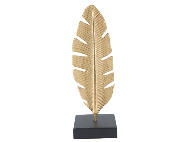 Świecznik dekoracyjny w kolorze złota Mauro Ferretti Feather, wys. 30 cm Kategoria Figury i rzeźby Kolor Złoty