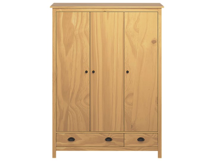 vidaXL Szafa 3-drzwiowa Hill Range, 127x50x170 cm, lita sosna Głębokość 50 cm Drewno Szerokość 127 cm Kolor Beżowy