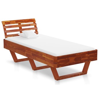 vidaXL Rama łóżka, lite drewno akacjowe, 100 x 200 cm