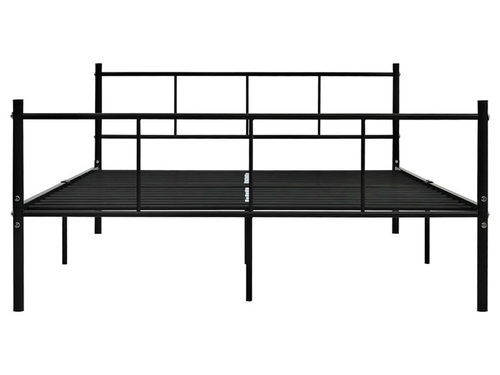 vidaXL Rama łóżka, czarna, metalowa, 120 x 200 cm Łóżko metalowe Rozmiar materaca 120x200 cm Styl Tradycyjny